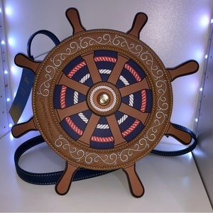 Danielle Nicole The Little Mermaid Ship Wheel Crossbody Bag